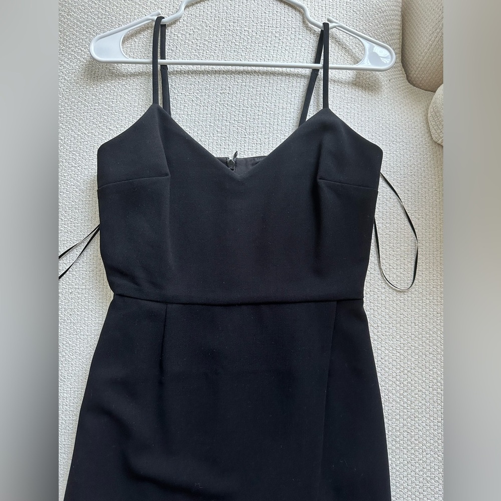 French Connection Black Asymmetric Mini Dress - Picture 8 of 11
